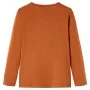 Langärmeliges Cognac Kinder-T-Shirt 140 von vidaXL, Kinder-T-Shirts - Ref: Foro24-14053, Preis: 11,79 €, Rabatt: %