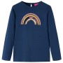 Marineblaues Langarm-T-Shirt für Kinder 116 von vidaXL, Kinder-T-Shirts - Ref: Foro24-14286, Preis: 8,94 €, Rabatt: %
