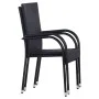 Stapelbare Gartenstühle 2 Einheiten synthetisches Rattan schwarz von vidaXL, Gartenstühle - Ref: Foro24-44238, Preis: 112,57 ...