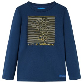 Navy blue long-sleeve children's t-shirt size 92 by vidaXL, Kids T-shirts - Ref: Foro24-13104, Price: 8,39 €, Discount: %