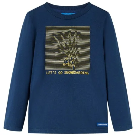 Navy blue long-sleeve children's t-shirt size 92 by vidaXL, Kids T-shirts - Ref: Foro24-13104, Price: 8,30 €, Discount: %