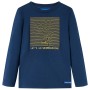 Langärmeliges marineblaues Kinder-T-Shirt 92 von vidaXL, Kinder-T-Shirts - Ref: Foro24-13104, Preis: 8,39 €, Rabatt: %