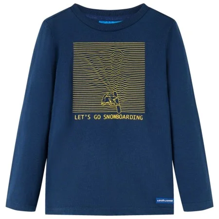 Camiseta infantil de manga larga azul marino 116 de vidaXL, Camisetas para niños - Ref: Foro24-13106, Precio: 8,30 €, Descuen...