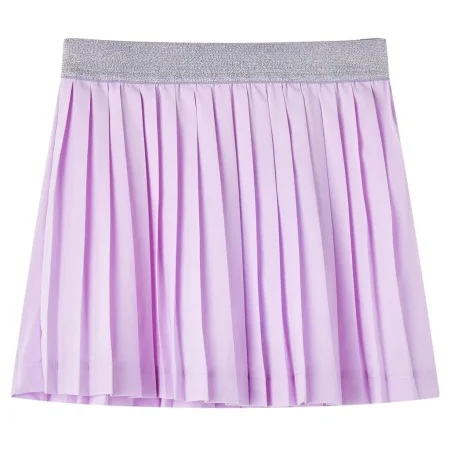 Falda plisada infantil color lila 128 de vidaXL, Pantalones de niños - Ref: Foro24-14690, Precio: 10,93 €, Descuento: %