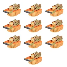 Ratchet Fastening Straps 10 Pcs 2T 8mx50mm Orange by vidaXL, Tie down straps - Ref: Foro24-142663, Price: 183,63 €, Discount: %