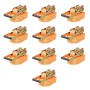 Ratschen-Befestigungsgurte, 10 Stück, 2T, 8 m x 50 mm, Orange von vidaXL, Spanngurte - Ref: Foro24-142663, Preis: 186,88 €, R...