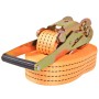 Correas de sujeción de trinquete 10 uds 2 T 8mx50mm naranja de vidaXL, Correas de amarre - Ref: Foro24-142663, Precio: 186,88...