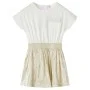 Vestido infantil de manga corta color crudo 92 de vidaXL, Vestidos de niños - Ref: Foro24-14692, Precio: 15,16 €, Descuento: %
