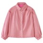 Blusa infantil con mangas de farol rosa palo 128 de vidaXL, Camisetas para niños - Ref: Foro24-15104, Precio: 11,70 €