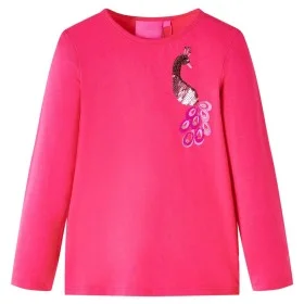 Langarm-T-Shirt für Kinder in glänzendem Pink 104 von vidaXL, Kinder-T-Shirts - Ref: Foro24-13590, Preis: 8,59 €, Rabatt: %