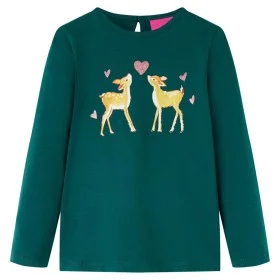 Dark green long-sleeved children's t-shirt size 92 by vidaXL, Kids T-shirts - Ref: Foro24-13654, Price: 8,59 €, Discount: %