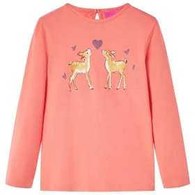 Langarm-T-Shirt für Kinder Koralle 140 von vidaXL, Kinder-T-Shirts - Ref: Foro24-13663, Preis: 10,10 €, Rabatt: %