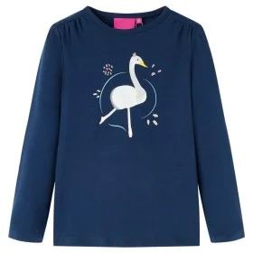 Marineblaues Langarm-T-Shirt für Kinder 116 von vidaXL, Kinder-T-Shirts - Ref: Foro24-13696, Preis: 8,77 €, Rabatt: %