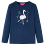 Marineblaues Langarm-T-Shirt für Kinder 116 von vidaXL, Kinder-T-Shirts - Ref: Foro24-13696, Preis: 8,87 €, Rabatt: %