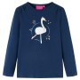 Camiseta infantil de manga larga azul marino 92 de vidaXL, Camisetas para niños - Ref: Foro24-13694, Precio: 8,87 €, Descuent...