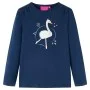Langärmeliges marineblaues Kinder-T-Shirt 92 von vidaXL, Kinder-T-Shirts - Ref: Foro24-13694, Preis: 8,77 €, Rabatt: %