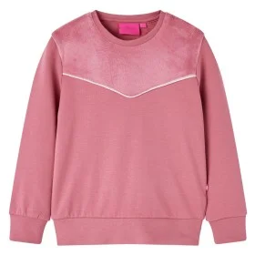 Children's patchwork velvet sweatshirt in raspberry color, size 104. by vidaXL, Kids T-shirts - Ref: Foro24-14005, Price: 11,...