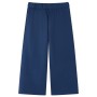 Pantalón infantil con perneras anchas azul marino 128 de vidaXL, Pantalones de niños - Ref: Foro24-14830, Precio: 13,48 €