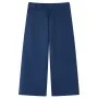Pantalón infantil con perneras anchas azul marino 128 de vidaXL, Pantalones de niños - Ref: Foro24-14830, Precio: 14,83 €, De...