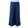 Pantalón infantil con perneras anchas azul marino 128 de vidaXL, Pantalones de niños - Ref: Foro24-14830, Precio: 14,83 €, De...
