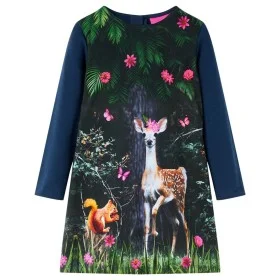 Navy blue long-sleeved children's dress size 92 by vidaXL, Children's dresses - Ref: Foro24-14832, Price: 17,47 €, Discount: %