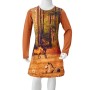 Cognacfarbenes langärmeliges Kinderkleid 104 von vidaXL, Kinderkleider - Ref: Foro24-14858, Preis: 14,00 €, Rabatt: %