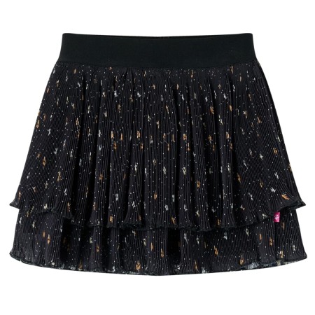 Kinderrock mit gestuftem Rüschen-Design schwarz 128 von vidaXL, Kinderhosen - Ref: Foro24-14900, Preis: 17,87 €, Rabatt: %