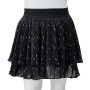 Kinderrock mit gestuftem Rüschen-Design schwarz 128 von vidaXL, Kinderhosen - Ref: Foro24-14900, Preis: 17,87 €, Rabatt: %
