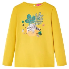 Langarm-Kinder-T-Shirt ockerfarben 140 von vidaXL, Kinder-T-Shirts - Ref: Foro24-14168, Preis: 8,72 €, Rabatt: %