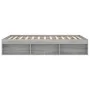 Sonoma grauer Doppelbettrahmen 135x190 cm von vidaXL, Betten und Lattenroste - Ref: Foro24-3203913, Preis: 149,37 €, Rabatt: %