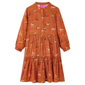 Cognac Kinderkleid 104 von vidaXL, Kinderkleider - Ref: Foro24-15062, Preis: 15,54 €, Rabatt: %