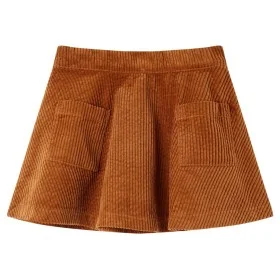 Kinderrock mit Cordtaschen cognac Farbe 116 von vidaXL, Kinderhosen - Ref: Foro24-13881, Preis: 9,97 €, Rabatt: %