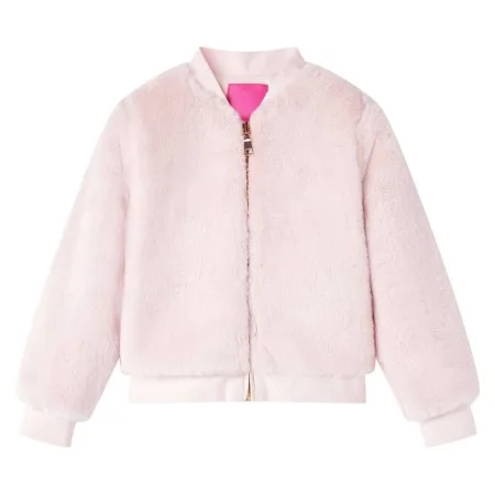 Soft pink synthetic leather children's jacket size 128 by vidaXL, Children's outerwear - Ref: Foro24-14252, Price: 14,42 €, D...