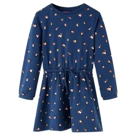 Langärmeliges marineblaues Kinderkleid 140 von vidaXL, Kinderkleider - Ref: Foro24-13578, Preis: 13,04 €, Rabatt: %