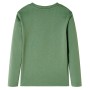 Langarm-Kinder-T-Shirt hellkhaki 116 von vidaXL, Kinder-T-Shirts - Ref: Foro24-13221, Preis: 8,66 €, Rabatt: %