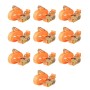 Correas de sujeción de trinquete 10 uds 0,4 T 6mx25mm naranja
