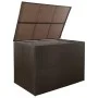 Synthetic rattan brown garden storage box 150x100x100 cm by vidaXL, Outdoor storage boxes - Ref: Foro24-44246, Price: 236,93 ...