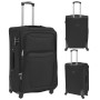 Juego de 3 maletas blandas negro de vidaXL, Maletas - Ref: Foro24-91315, Precio: 153,75 €, Descuento: %