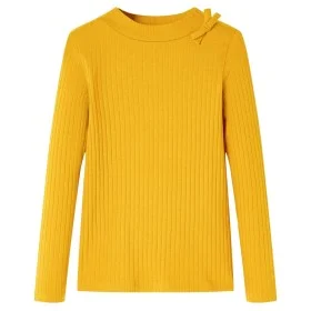 Long-sleeved children's t-shirt in ocher color, size 128 by vidaXL, Kids T-shirts - Ref: Foro24-14137, Price: 8,19 €, Discoun...