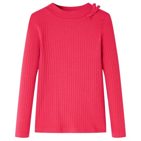Camiseta infantil de manga larga rosa brillante 128 de vidaXL, Camisetas para niños - Ref: Foro24-14142, Precio: 8,28 €