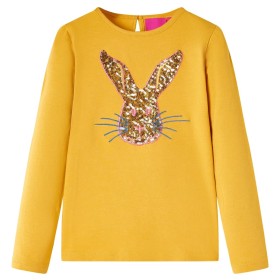 Langarm-T-Shirt für Kinder in der Farbe Ocker 128 von vidaXL, Kinder-T-Shirts - Ref: Foro24-13967, Preis: 9,22 €, Rabatt: %