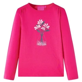 Knallrosa Langarm-T-Shirt für Kinder 92 von vidaXL, Kinder-T-Shirts - Ref: Foro24-13984, Preis: 8,85 €, Rabatt: %