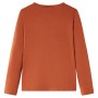 Camiseta infantil de manga larga color coñac 140 de vidaXL, Camisetas para niños - Ref: Foro24-14343, Precio: 8,13 €
