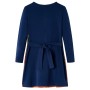 Vestido infantil de manga larga azul marino 104 de vidaXL, Vestidos de niños - Ref: Foro24-14853, Precio: 14,00 €, Descuento: %
