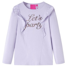 Children's long-sleeved light lilac t-shirt 92 by vidaXL, Kids T-shirts - Ref: Foro24-14219, Price: 9,27 €, Discount: %