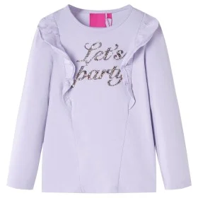 Helllila Kinder-Langarm-T-Shirt 92 von vidaXL, Kinder-T-Shirts - Ref: Foro24-14219, Preis: 9,17 €, Rabatt: %