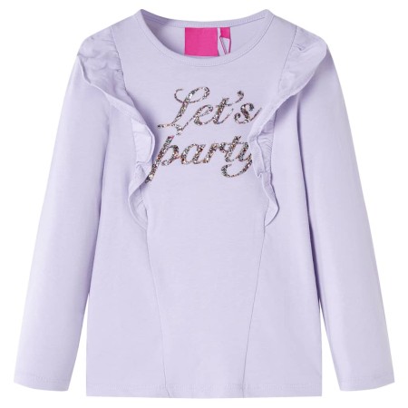 Camiseta infantil de manga larga lila claro 92 de vidaXL, Camisetas para niños - Ref: Foro24-14219, Precio: 9,27 €, Descuento: %