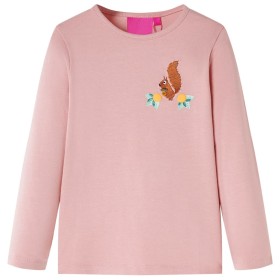Camiseta infantil de manga larga rosa claro 128 de vidaXL, Camisetas para niños - Ref: Foro24-13512, Precio: 8,66 €, Descuent...