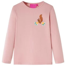 Kinder langärmliges T-Shirt in Hellrosa Größe 104. von vidaXL, Kinder-T-Shirts - Ref: Foro24-13510, Preis: 8,59 €, Rabatt: %
