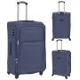 Set of 3 navy blue soft suitcases by vidaXL, Suitcases - Ref: Foro24-91317, Price: 162,01 €, Discount: %